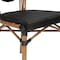 Flash Furniture Marseille Thonet French Bistro Stacking Chair, Black Textilene and Bamboo Print Aluminum Frame, 2PK 2-SDA-AD642002S-TXT-BK-NAT-GG - alternate 8